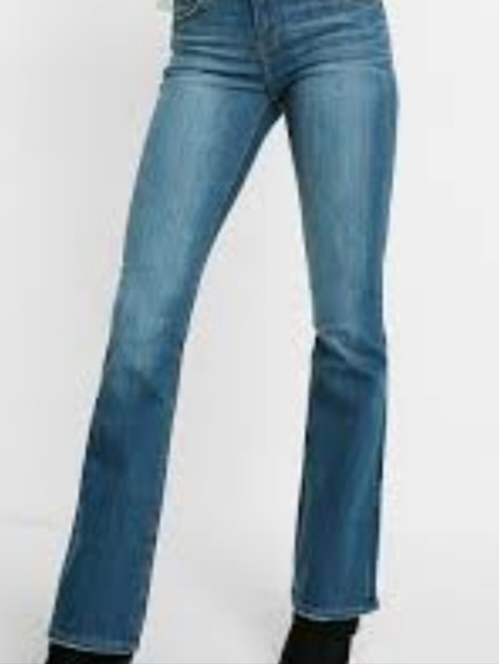 Express Jeans Size 9/10 Long Blue Denim Bootcut Flare